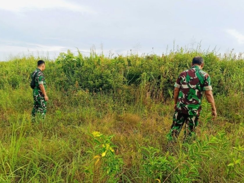 Cegah Kebakaran Hutan,Babinsa Koramil 01/Bangko Intensifkan Patroli Karhutla di Labuhan Tangga Besar