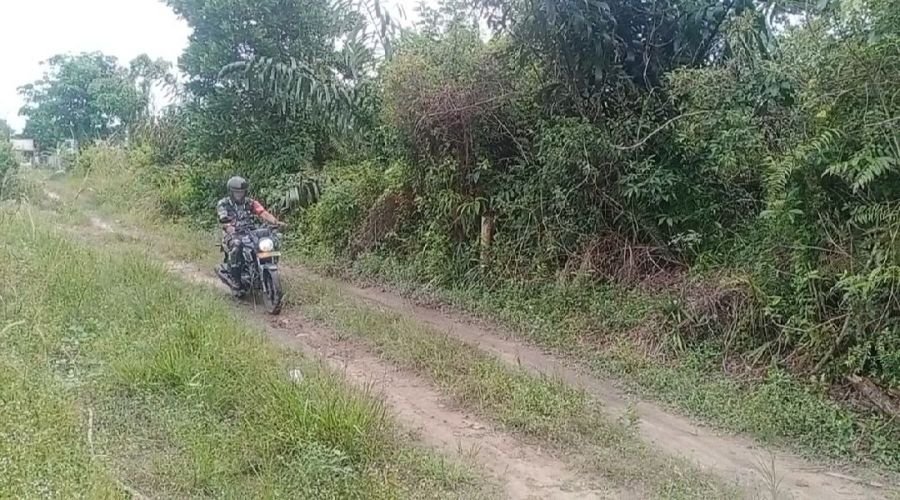 Cegah Kebakaran Lahan, Babinsa Sukajadi Tingkatkan Pengawasan Wilayah Binaan