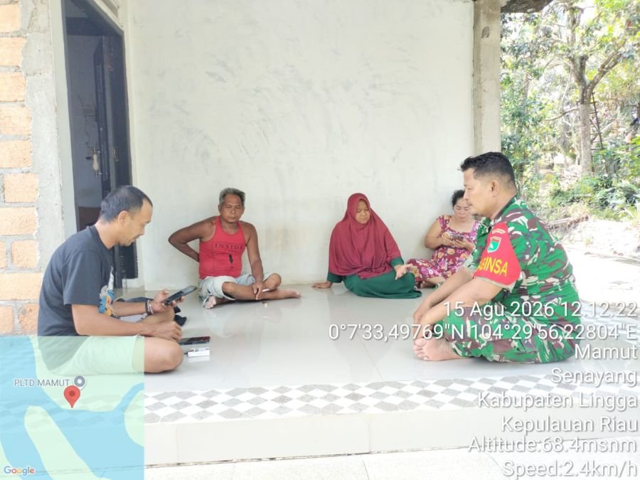 Cegah Narkoba dan Judi Online, Babinsa Ajak Warga Desa Mamut Perkuat Kamtibmas