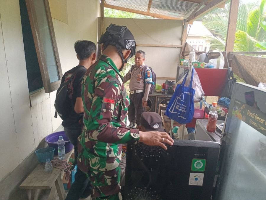 Cegah Narkoba, Petugas Gabungan TNI-Polri di Rohul Lakukan Patroli