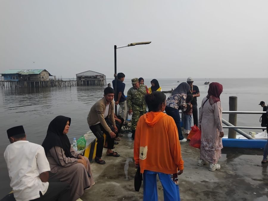 Cegah Pelanggaran Keimigrasian,Pos Ramil Panipahan dan KPLP Intensifkan Pengawasan di Pelabuhan Obak