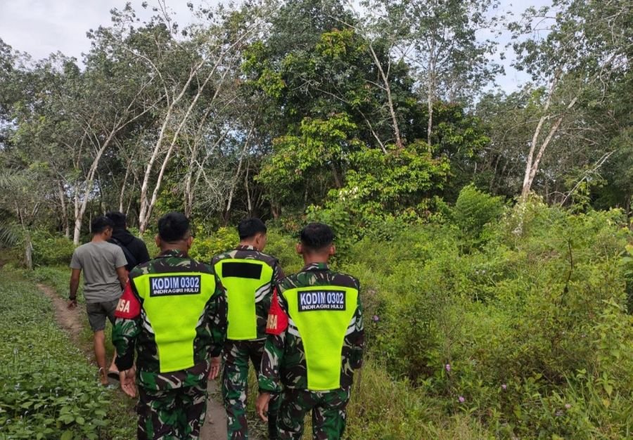 Cegah Titik Api, Babinsa Koramil 02/KT Pantau Beringin Taluk