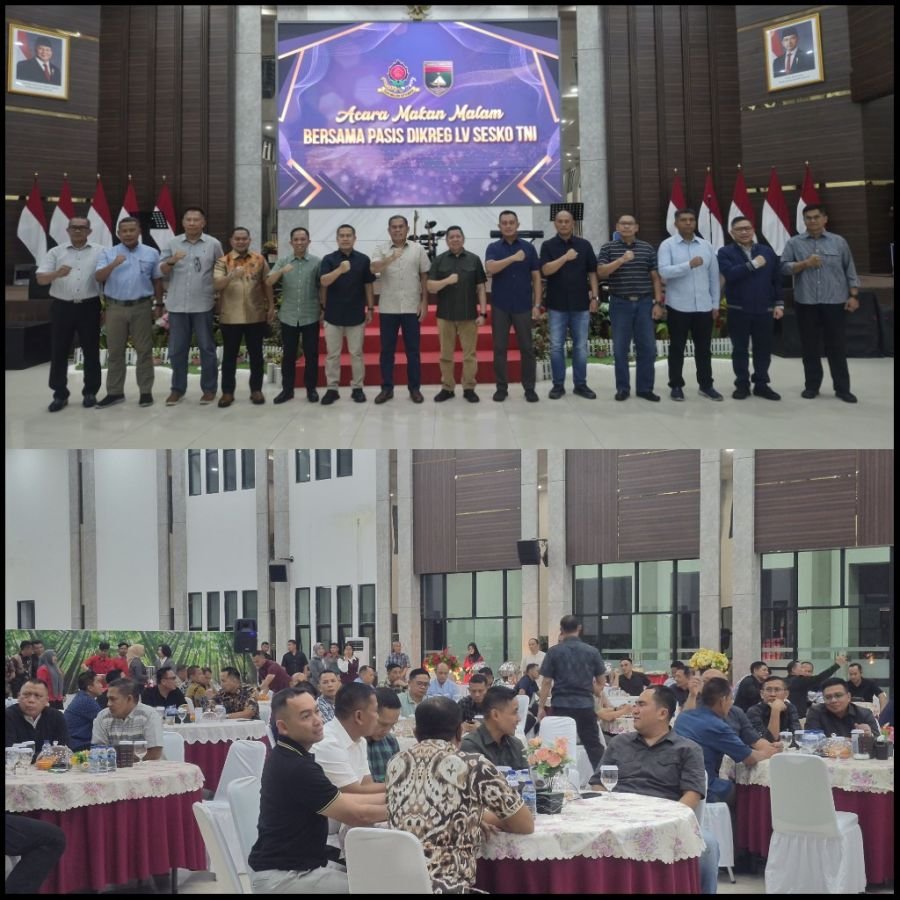 Dandim 0301/Pekanbaru Hadiri Jamuan Pangdam XIX/TT Bersama Pasis Dikreg LV Sesko TNI
