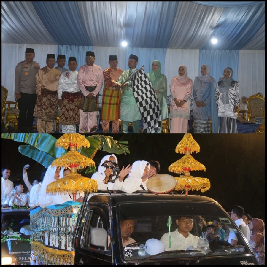 Dandim 0301/Pekanbaru Hadiri Pawai Malam Takbir Idul Adha 1447 H