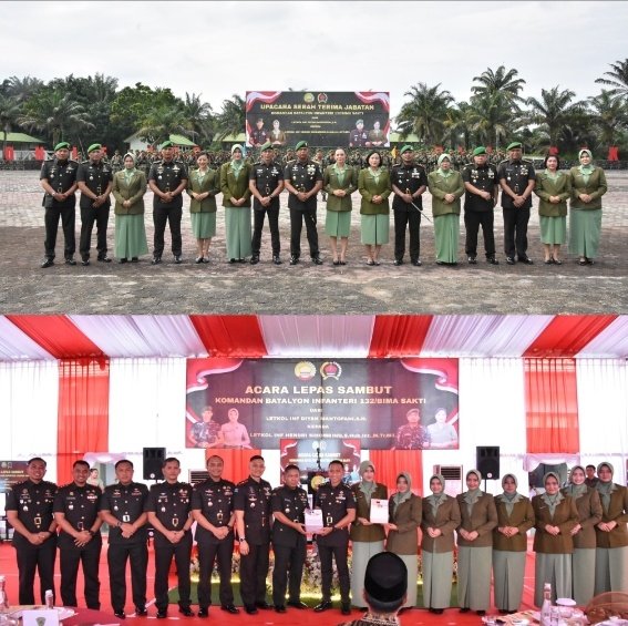 Dandim 0301/Pekanbaru Hadiri Sertijab Danyonif 132/Bima Sakti