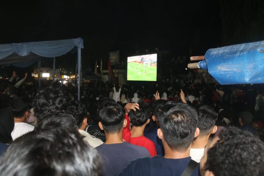 Dandim 0301/Pekanbaru Nobar Final Piala Dunia 2026 Bersama Ribuan Warga