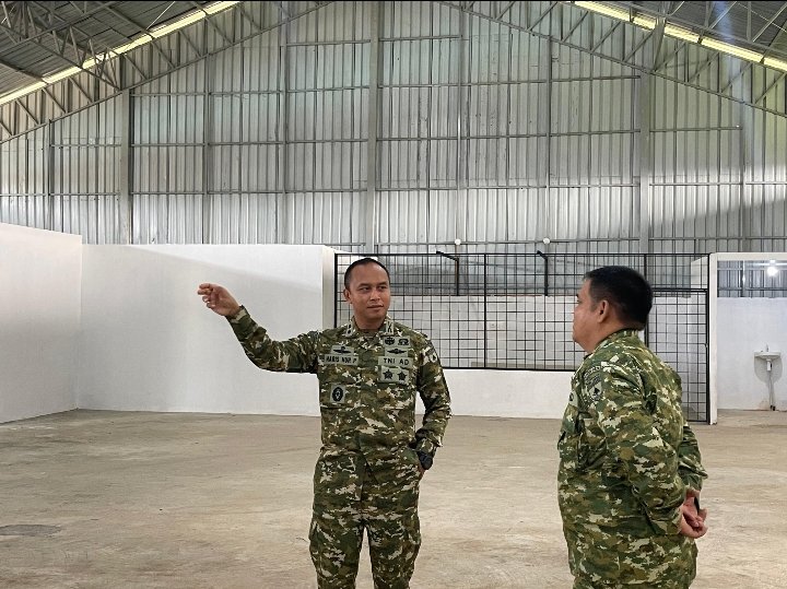 Dandim 0303 Bengkalis Tinjau Pembangunan KDKMP Selatpanjang Kota, Pastikan Berjalan Sesuai Target