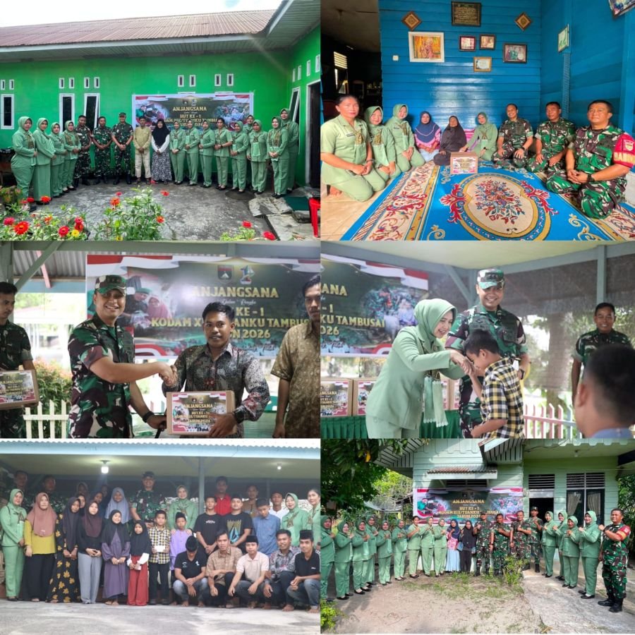 Dandim 0303/Bengkalis Tebar Kepedulian Lewat Anjangsana, Semangat HUT Ke-1 Kodam XIX/Tuanku Tambusai