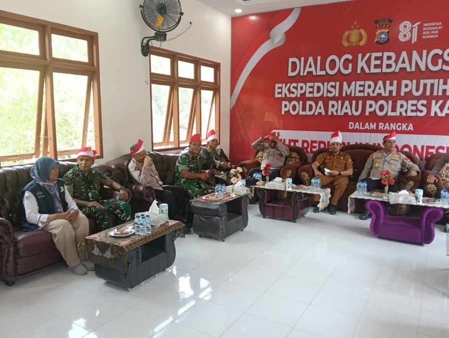 *Dandim 0313/KPR Diwakili Danramil 05/KK Hadiri Ekspedisi Merah Putih Presisi Polda Riau di Kampar K