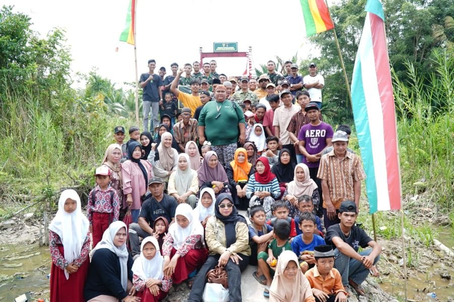 Dandim 0314/Inhil Ikuti Vidcon Launching 2.500 Jembatan Garuda dan 3.000 Titik Air Bersih