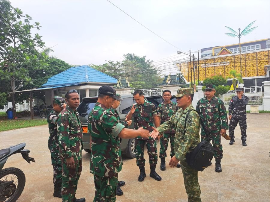 Dandim 0314/Inhil Lepas Kepulangan Tim Mabes TNI Usai Tuntaskan Sosialisasi Karhutla