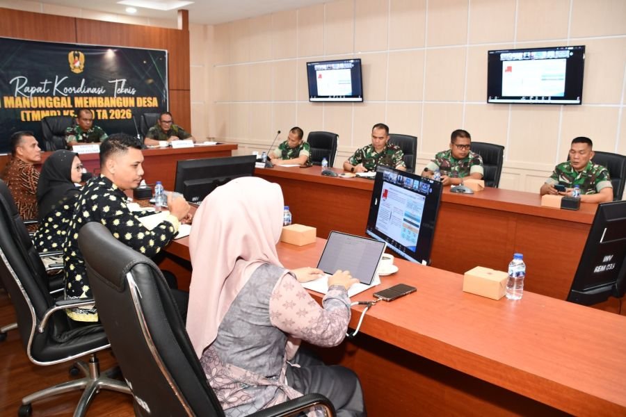 Dandim 0315/Tanjungpinang Hadiri Rakornis TMMD Ke-129 TA 2026, Satukan Langkah Membangun Negeri dan