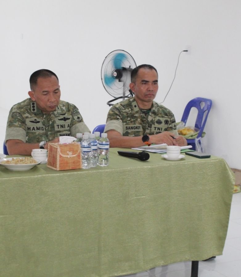 Dandim 0315/TPI Ikuti Zoom Meeting Bersama Kaster Panglima TNI di KDKMP Kelurahan Batu IX