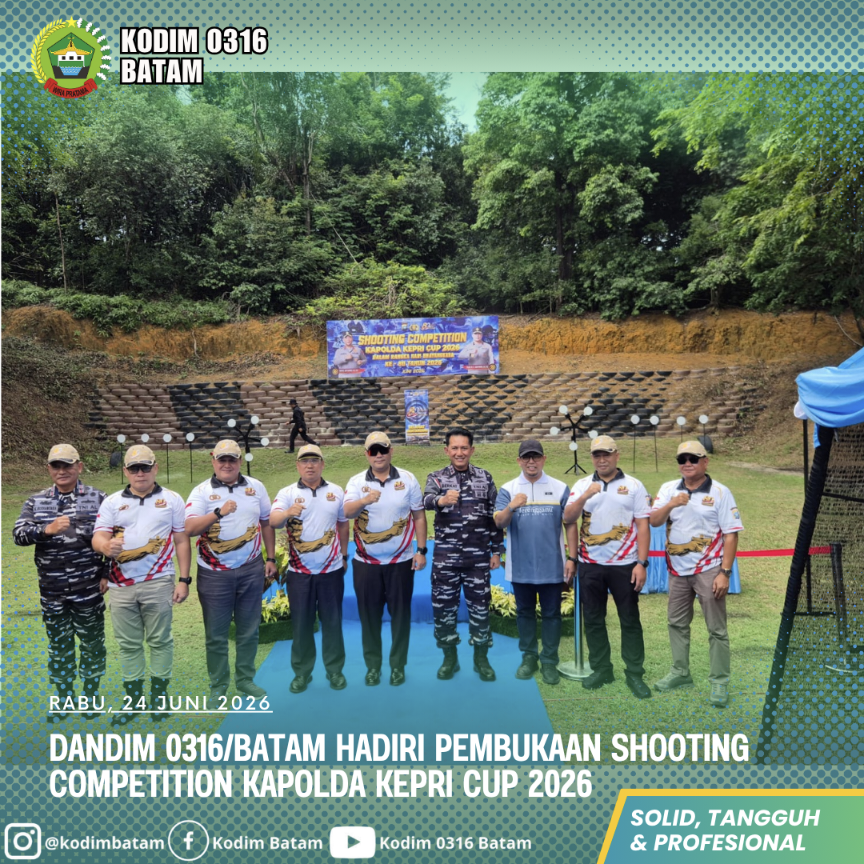 Dandim 0316/Batam Hadiri Pembukaan Shooting Competition Kapolda Kepri Cup 2026