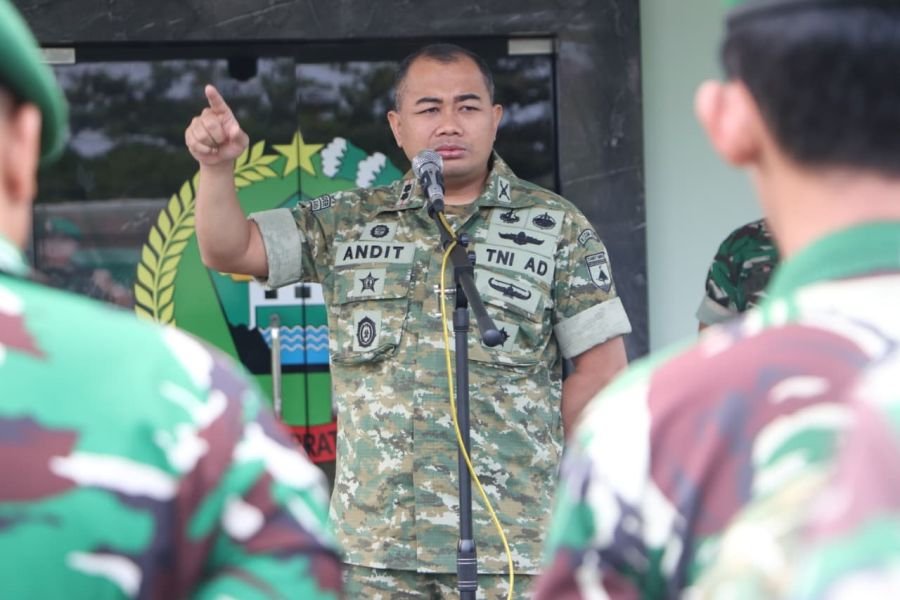 Dandim 0317/TBK Ingatkan Prajurit Jaga Kehormatan TNI