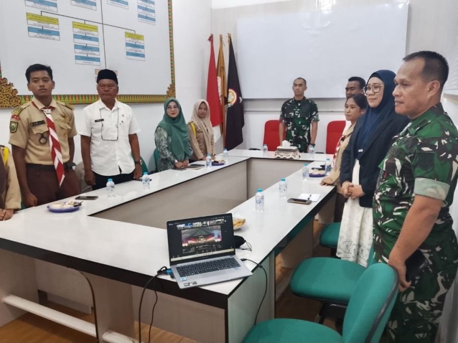 Dandim 0321/Rohil Hadiri Launching Ekstrakurikuler KKRI di SMKN 1 Bangko