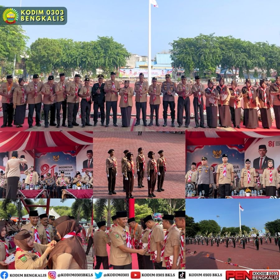 Dandim Bengkalis Hadiri Hari Pramuka ke-65, Semangat Generasi Muda Jadi Kekuatan Masa Depan