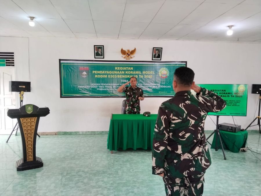 Dandim Bengkalis Tegaskan Koramil Model sebagai Garda Penguatan Profesionalisme Prajurit Teritorial