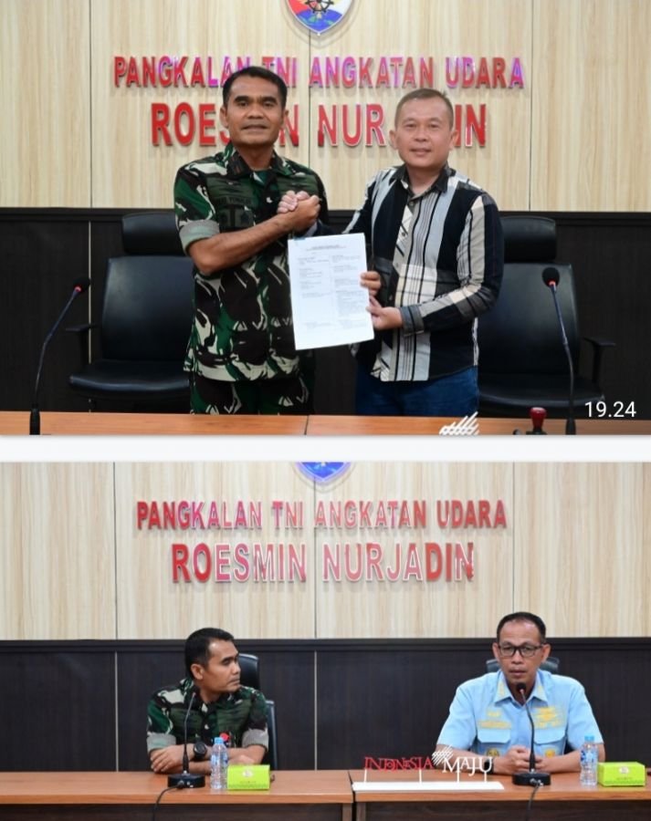 Danlanud Dukung Pembangunan SPPG di Lanud Roesmin Nurjadin