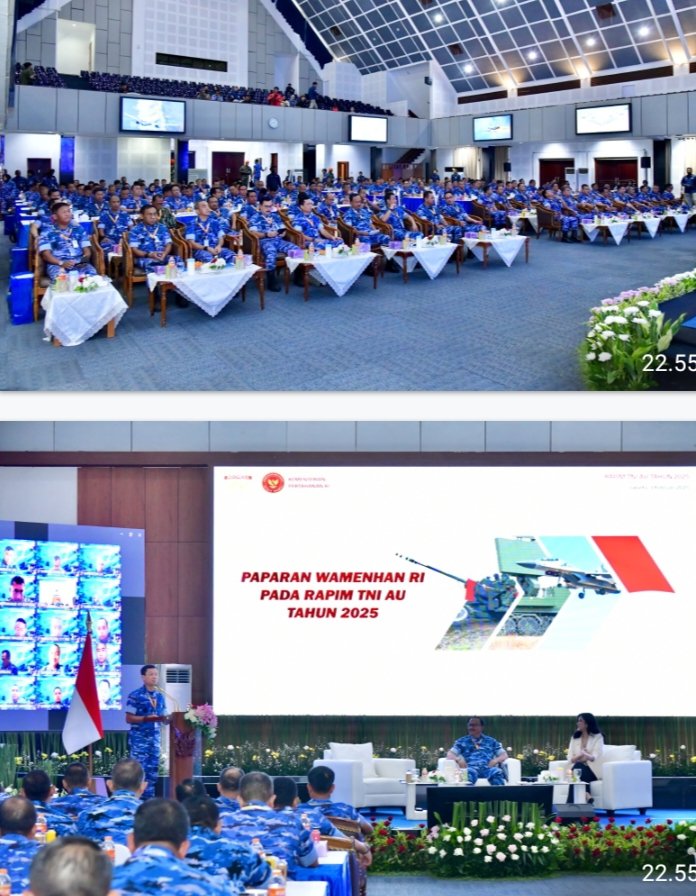 Danlanud Roesmin Nurjadin Beserta Dansat Jajaran Ikuti Rapim TNI AU 2025