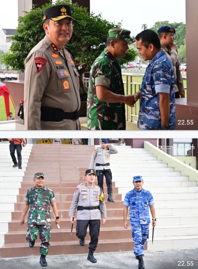 Danlanud Roesmin Nurjadin Hadiri Apel Gelar Pasukan Operasi Keselamatan Lancang Kuning 2025