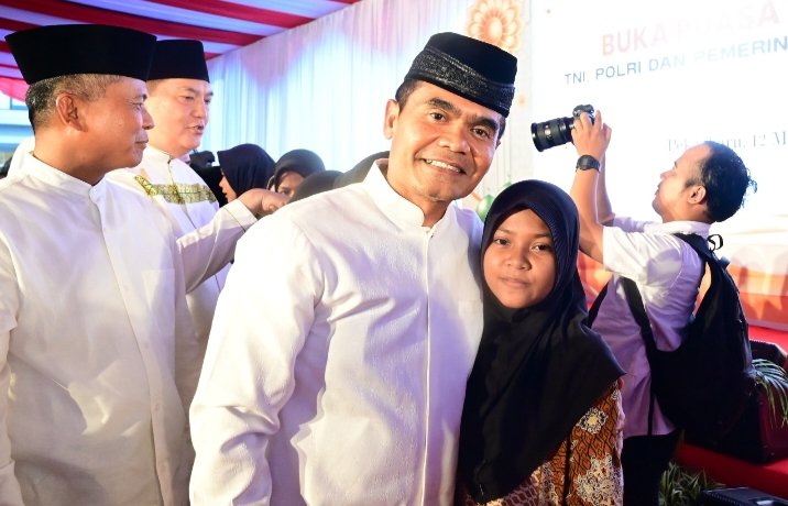 Danlanud Roesmin Nurjadin Hadiri Buka Puasa Bersama TNI, Polri, dan Pemprov Riau