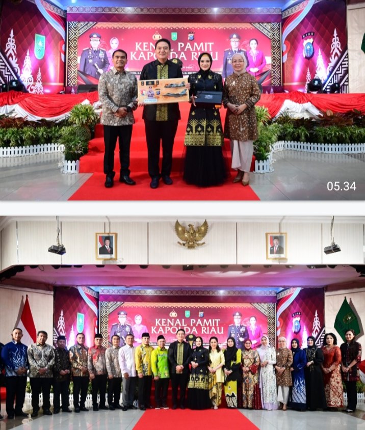 Danlanud Roesmin Nurjadin Hadiri Kenal Pamit Kapolda Riau: Sinergi dan Kebersamaan Terjalin Erat
