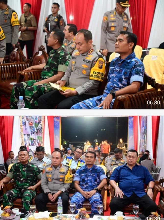 Danlanud Roesmin Nurjadin Hadiri Vicon Pemantauan Sitkamtibmas Malam Takbiran