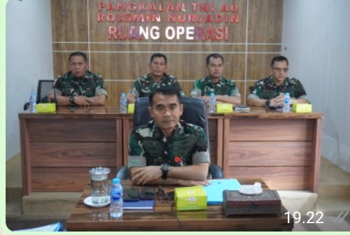 Danlanud Roesmin Nurjadin Ikuti Pengarahan Pangkoopsud I