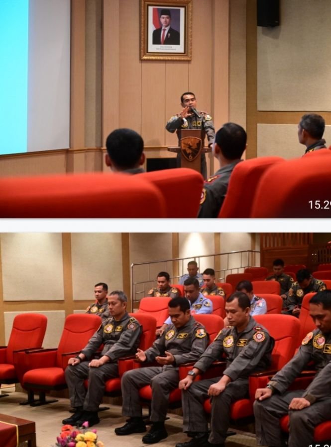 Danlanud Roesmin Nurjadin Pimpin Briefing Penerbangan Perdana di Bulan Puasa