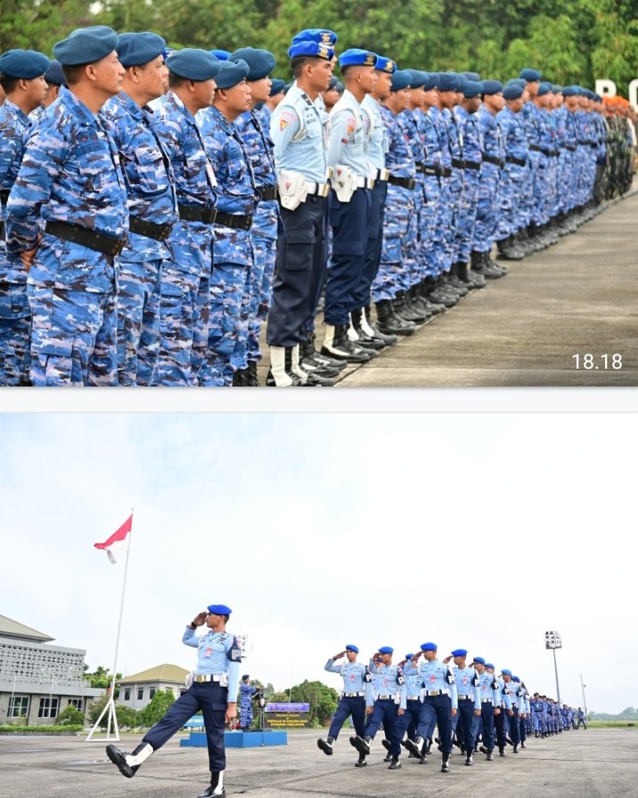 Danlanud Roesmin Nurjadin Pimpin Upacara 17 April 2025