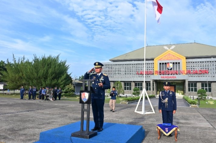 Danlanud RSN Beri Motivasi dan Apresiasi Kepada 135 Personel yang Naik Pangkat