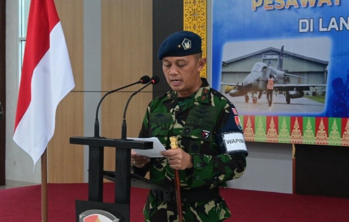 Danlanud RSN Buka Latihan Ground Handling Pesawat Hawk 109/209 dan F-16