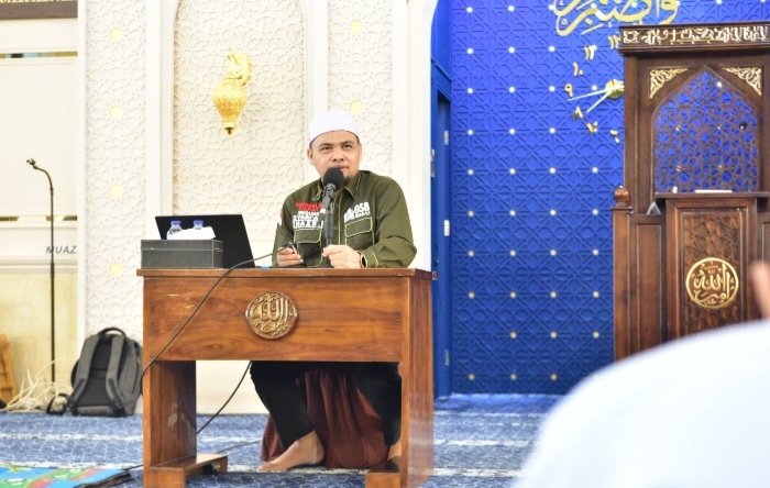 Danlanud RSN dan Jamaah Masjid Amrullah Ikuti Kajian Manajemen Kurban Secara Ihsan