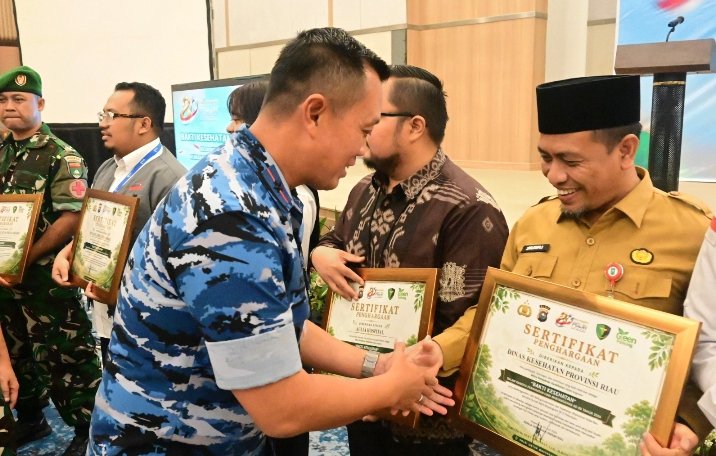 Danlanud Rsn Hadiri Bakti Kesehatan Serentak dalam rangka HUT Bhayangkara ke-80