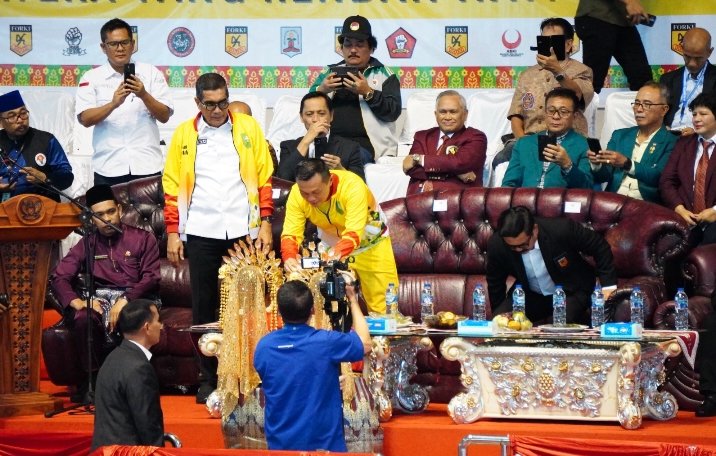 Danlanud RSN Hadiri Kejurnas Karate PB FORKI III dan Piala Gubernur Riau