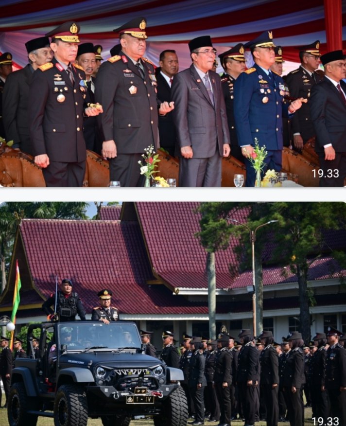 Danlanud RSN Hadiri Upacara Hari Bhayangkara ke-79: Wujud Soliditas TNI-Polri
