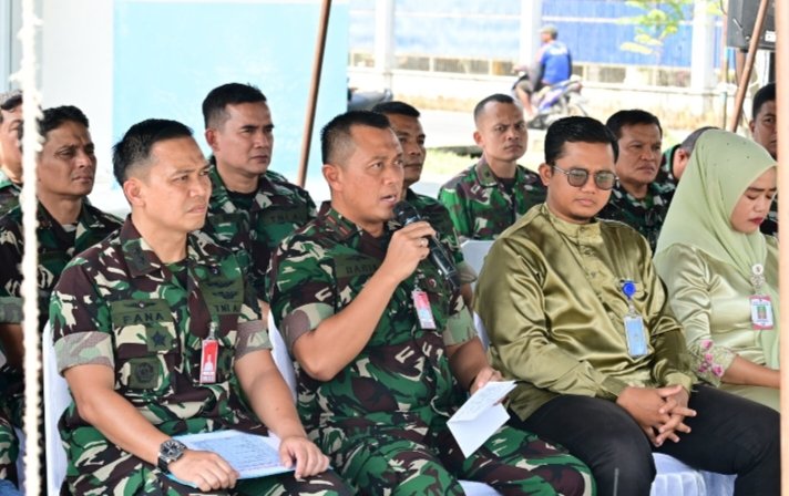 Danlanud RSN Hadiri Vicon Launching Satuan Pelayanan Pemenuhan Gizi TNI