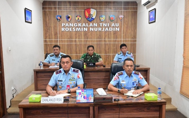 Danlanud RSN Ikuti Pengarahan Pangkoopsudnas, Perkuat Kesiapsiagaan Pengamanan Nataru