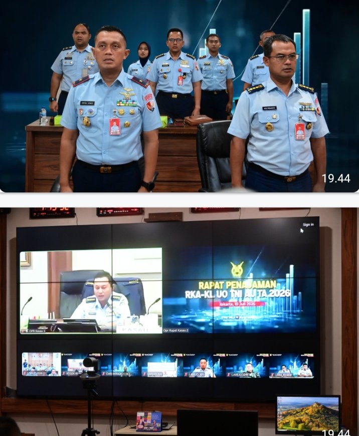 Danlanud RSN Ikuti Rapat Penajaman RKA-KL TNI AU TA 2026