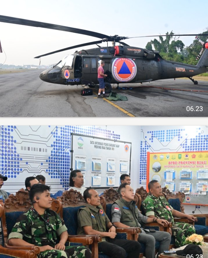Danlanud Rsn Patroli Udara Pantau Karhutla, TNI AU Perkuat Upaya Penanggulangan Karhutla di Riau