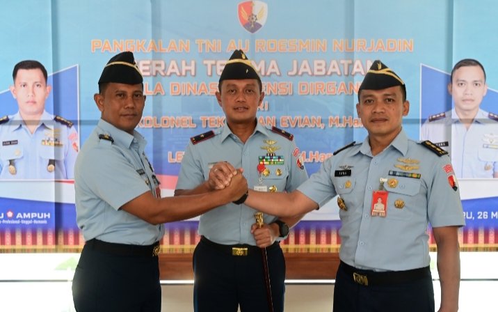 Danlanud RSN Pimpin Sertijab Kadispotdirga: Tegaskan Peran Strategis Pembinaan Kedirgantaraan