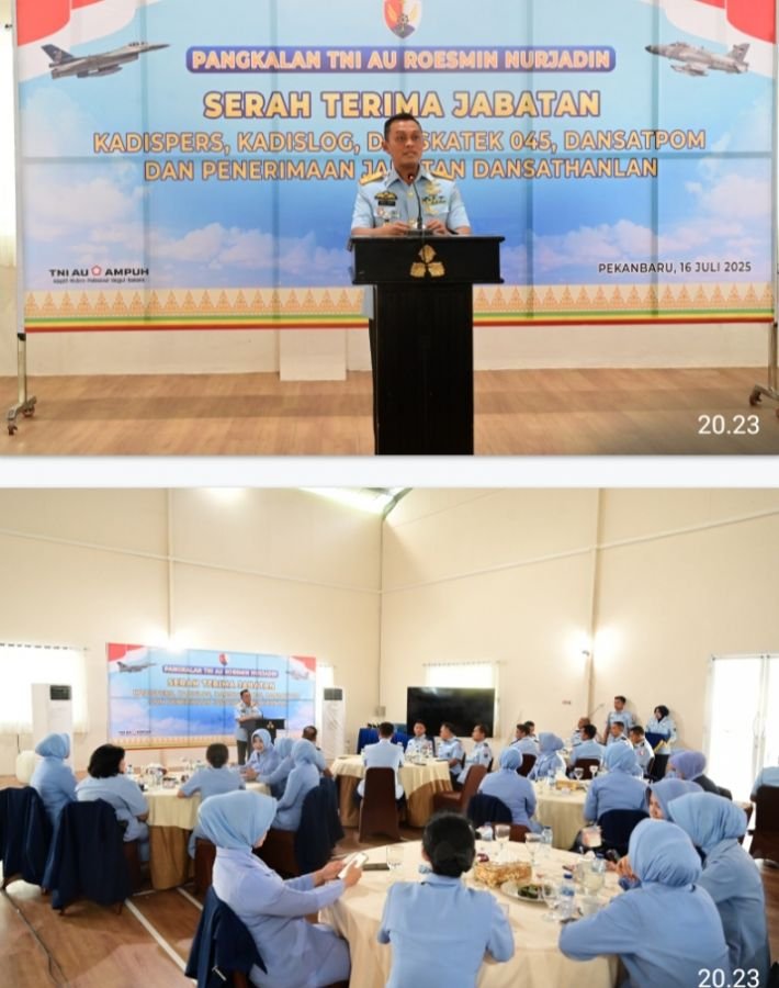 Danlanud RSN Pimpin Sertijab Sejumlah Pejabat Strategis, Tegaskan Semangat Pengabdian & Profesiona