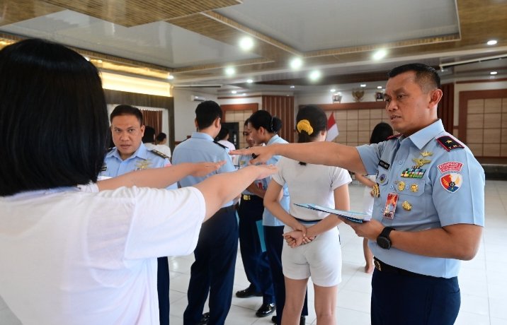 Danlanud RSN Tegaskan Integritas Saat Pimpin Pantukhirda Bintara A-56
