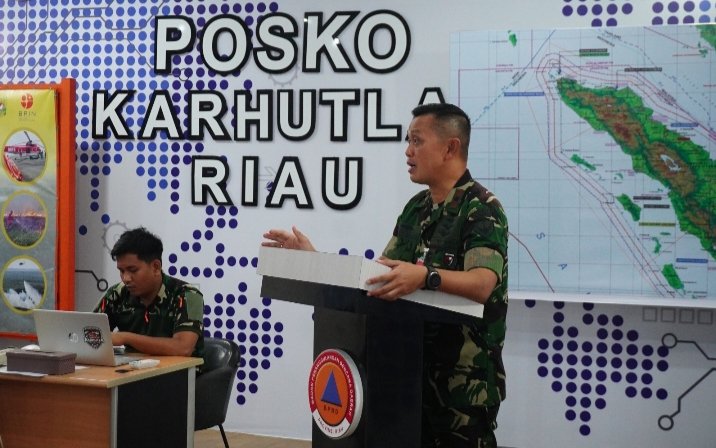 Danlanud Rsn Tekankan Sinergi dan Safety dalam Penanganan Karhutla di Riau