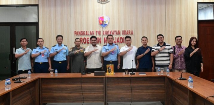 Danlanud RSN Terima Audiensi Ketua Umum Terpilih BPD HIPMI Riau Periode 2025-2028