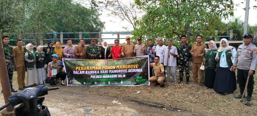 DANPOS 05/GAS MELAKSANAKAN PENANAMAN BIBIT MANGROVE DALAM RANGKA MEMPERINGATI HARI MANGROVE SEDUNIA