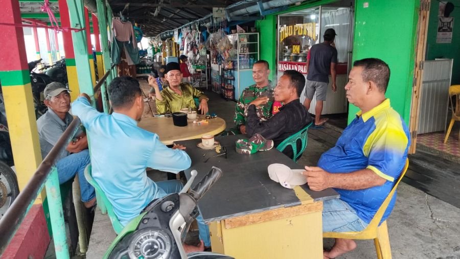 Danpos Durai Temui Warga Telaga Tujuh, Gali Informasi Wilayah
