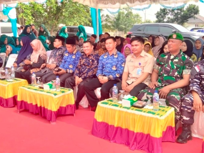 Danpos Koramil 0321-01/Bangko Hadiri Pelantikan Ketua TP-PKK dan Bunda PAUD Sinaboi