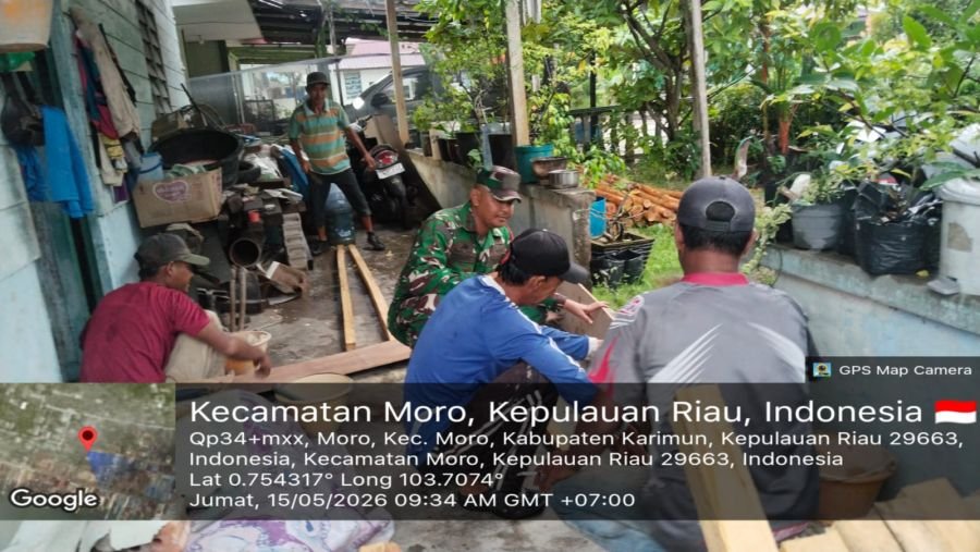 Danpos Telaga Tujuh Tekankan Keselamatan Kerja Buruh Bangunan